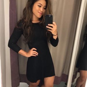 H&M Black skater dress